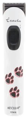 AESCULAP GT 416 Exacta (hnlich Isis) Hunde Akku-Trimmer Gesichtstrimmer / Pfotentrimmer mit Lithium-Ionen Akku (Nachfolger GT 415) fr spezielle Partien am Hund