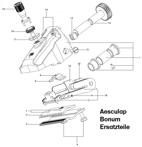 AESCULAP Ersatzteile fr Aesculap Bonum, Auswahl