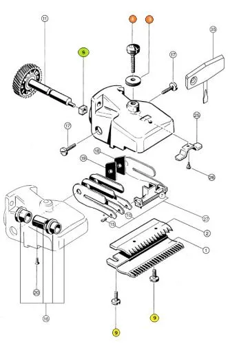 AESCULAP Ersatzteile fr Econom II und Econom Equipe sowie Econom CL, Auswahl