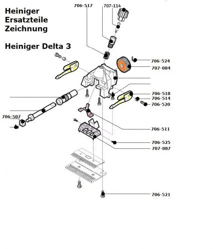 Heiniger Ersatzteile fr Heiniger Delta3 - siehe Beschreibung, Auswahl