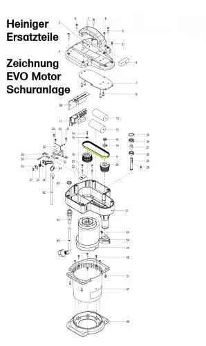 Heiniger Ersatzteile fr Heiniger EVO 300 W Motor Schuranlage - siehe Beschreibung, Auswahl