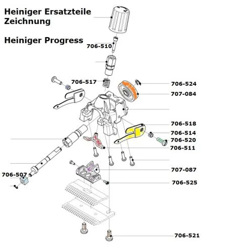 Heiniger Ersatzteile fr Heiniger Progress - siehe Beschreibung, Auswahl