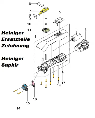 Heiniger Ersatzteile fr Heiniger Saphir - siehe Beschreibung, Auswahl