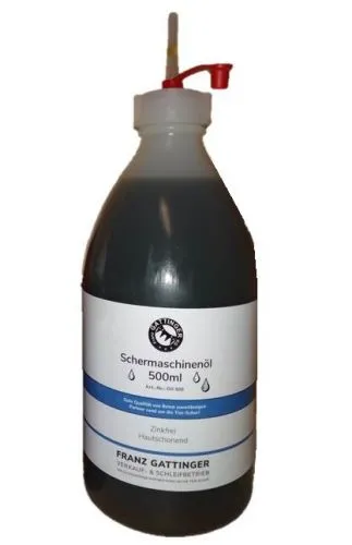 GATTINGER Schermaschinenl  / Schermesserl 0,5 l - passend fr Lister, Aesculap, Heiniger, Hauptner, ...