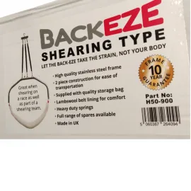 Schafscherer - Haltegurt (Schererleichterung, Back-Eze) Longhorn Back-Eze (Shearing Type)