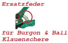 Ersatz-Feder Burgon &  Ball für englische Klauenschere für Schafe / Alpaka