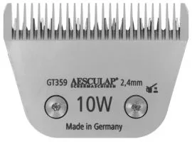 GT 359 AESCULAP Size 10W - 2,4 mm breit / Wide Snap On Scherkopf (hnlich Heiniger 10W) (ersetzt GT339)