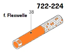 Heiniger Fhrungsrohr Flexwelle 22 x 160 mm, Abb. 38
