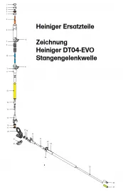 Heiniger Ersatzteile fr Heiniger Stangengelenkwelle DT04-EVO - siehe Beschreibung, Auswahl