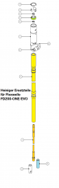 Heiniger Ersatzteile fr Heiniger Flexwelle / flexible Welle FD200-ONE/EVO 200 cm - siehe Beschreibung, Auswahl
