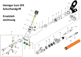 Ersatzteile fr Heiniger ICON SFX Schurhandgriff - siehe Beschreibung, Auswahl