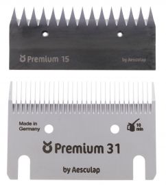 KERBL Premium Schermesser - Schermesserset 31/15 Zähne - ca. 3 mm, by Aesculap, ähnlich VOSS.farming ProfiCut
