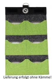 GATTINGER Hochwertige Filz-Kammtasche (Comb Pouch) / Unterkammtasche zur Aufbewahrung von 6-12 Schafscherkmmen mit Farbauswahl