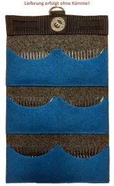 GATTINGER Hochwertige Filz-Kammtasche (Comb Pouch) / Unterkammtasche zur Aufbewahrung von 6-12 Schafscherkmmen mit Farbauswahl