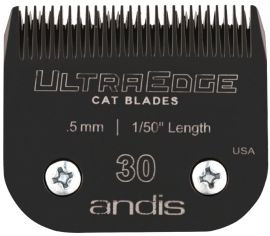 andis Size 30 UltraEdge Scherkopf, 0,5 mm, Spezialscherkopf fr Katzen (schwarz)  Cat Blade / Katzenscherkopf